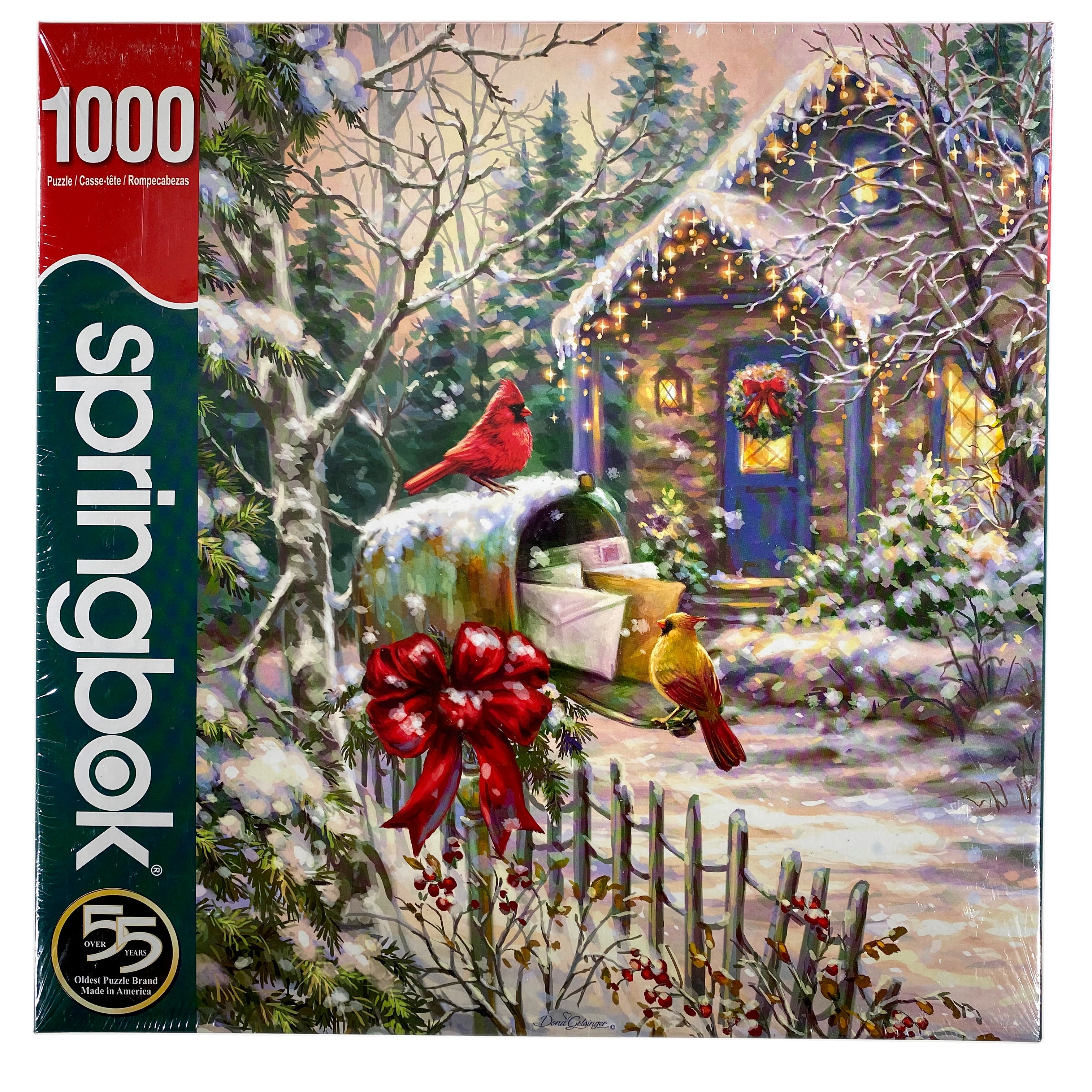 Cardinal Cottage 1000 Piece Puzzle    