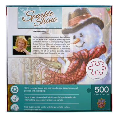 Letters To Frosty 500 Piece Glitter Puzzle    