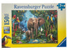 Elephants at the Oasis 150 Piece Puzzle    
