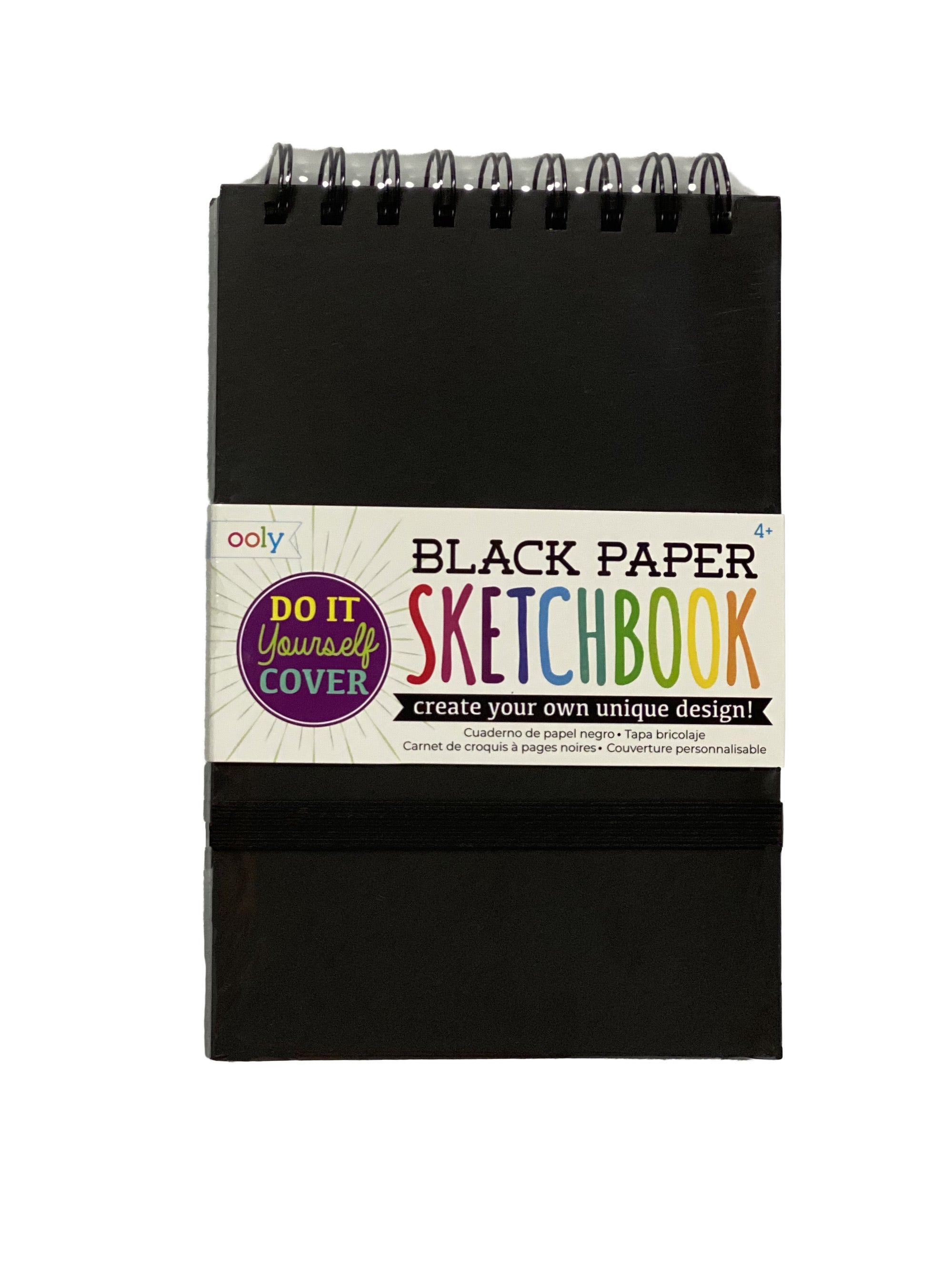 How to Make and Decorate a Black Paper Notebook 