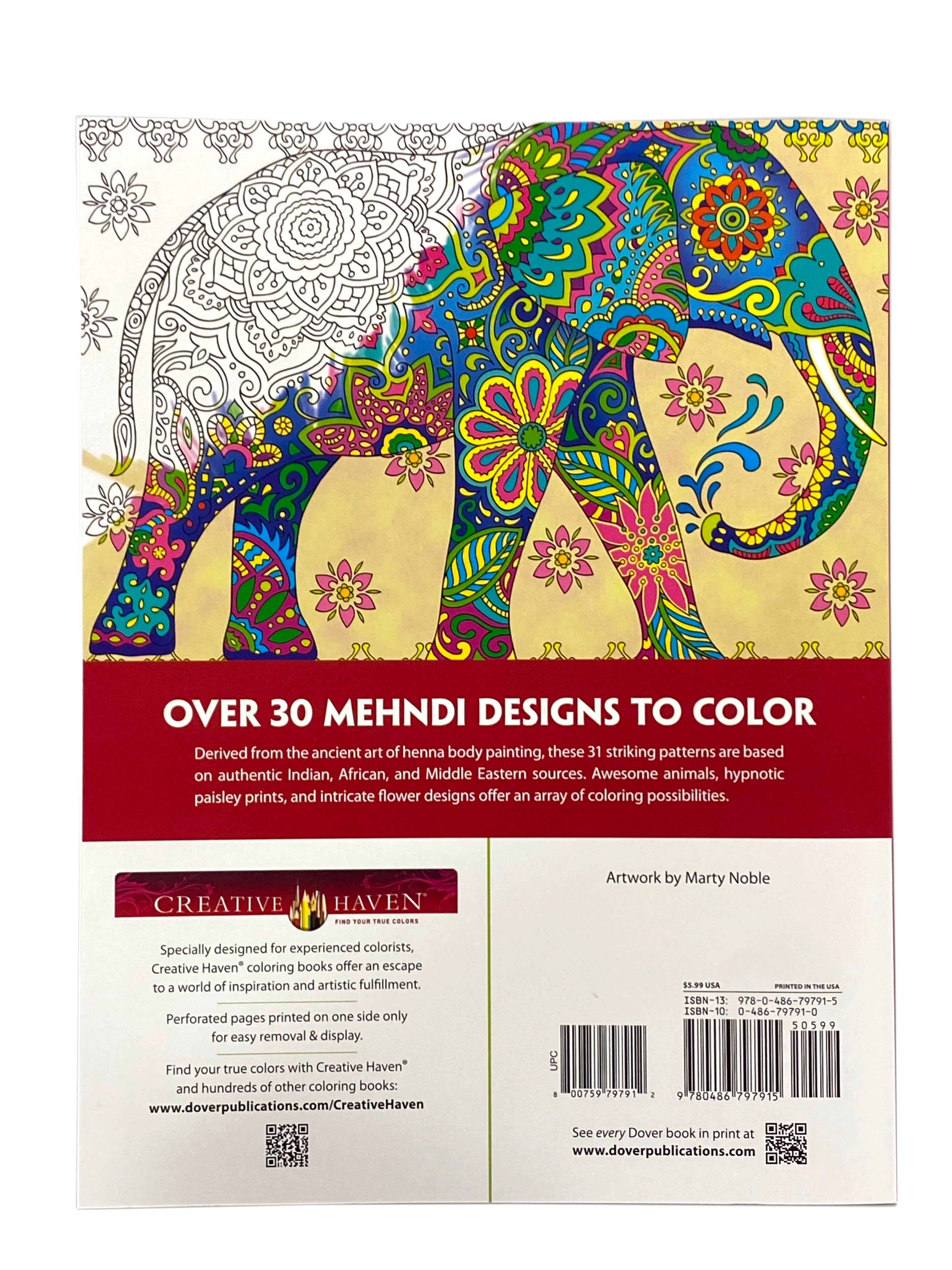 Magnificent Mehndi Designs Coloring Book    