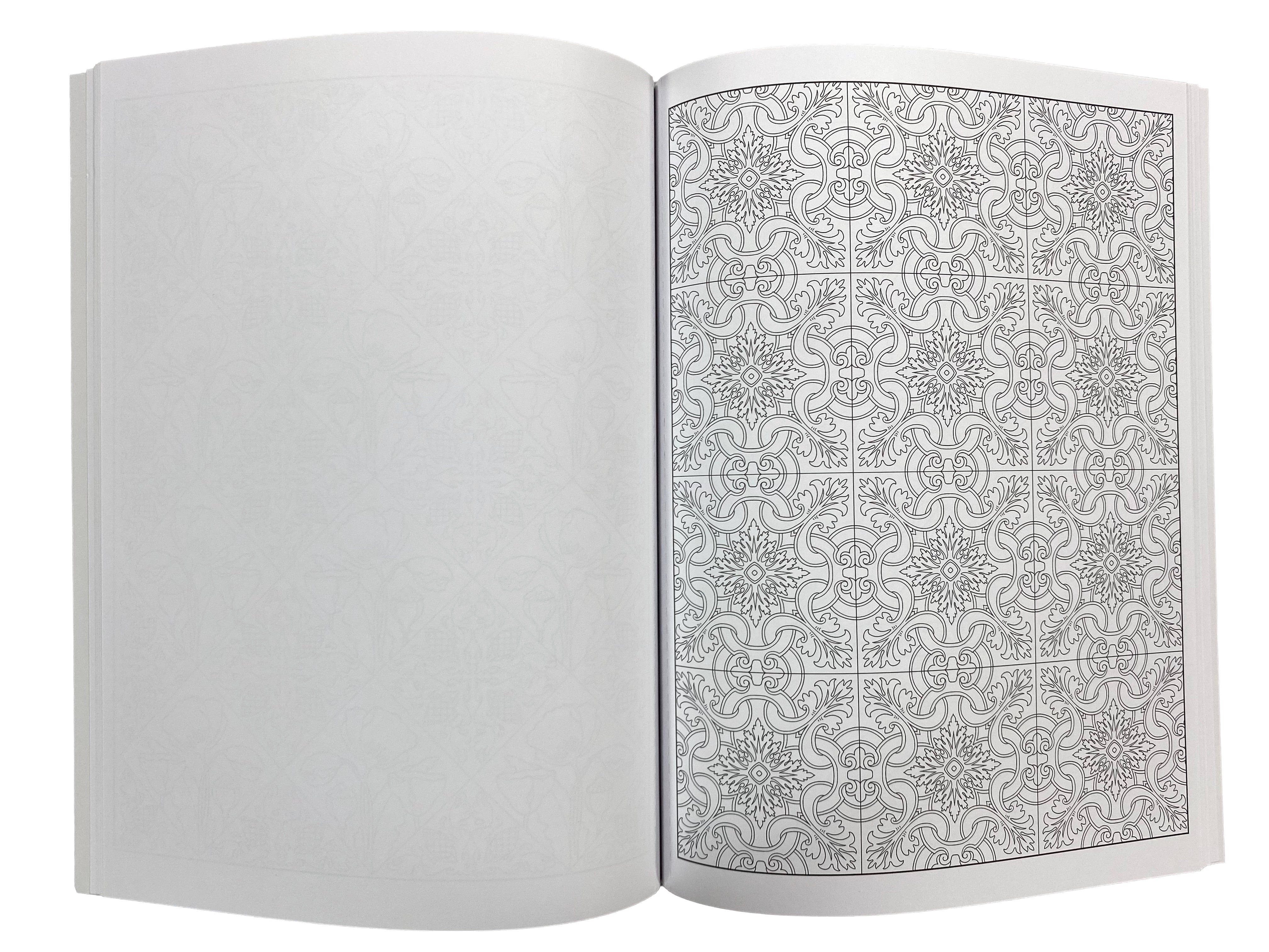 Elegant Tile Designs Creative Haven Coloring Book    