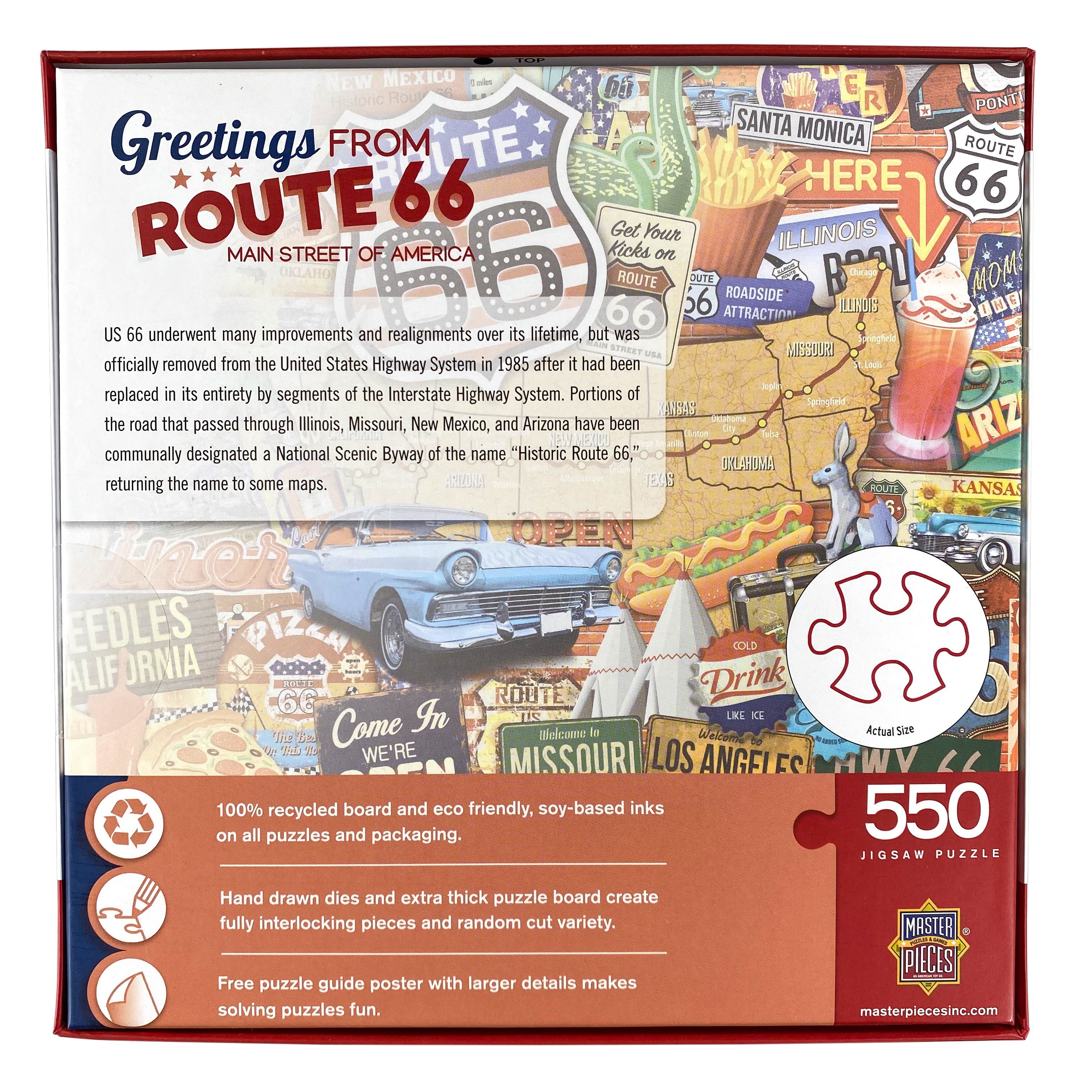 Route 66 Main Street America 550 Piece Puzzle    