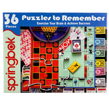 Board Games 36 Piece Large Format Puzzles To Remember    