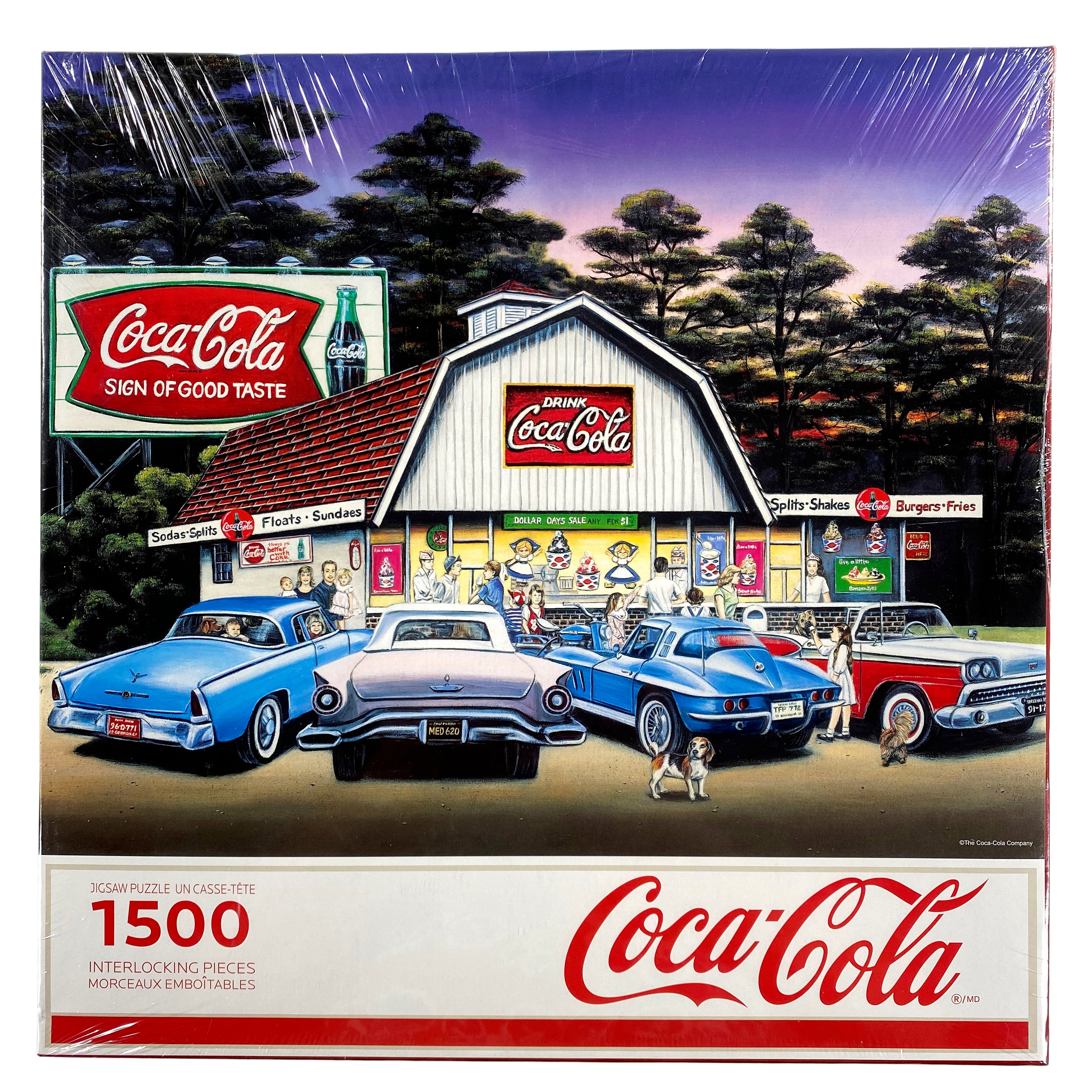 Night On The Town 1500 Piece Coca Cola Puzzle — Bird in Hand