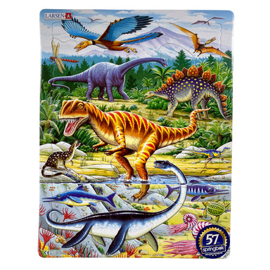 Jurassic Dinosaurs 35 Piece Larsen Frame Puzzle    
