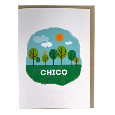 Chico Park Scene - Blank Greeting Card    