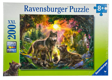 Wolf Family In The Sun 200 Piece Puzzle    
