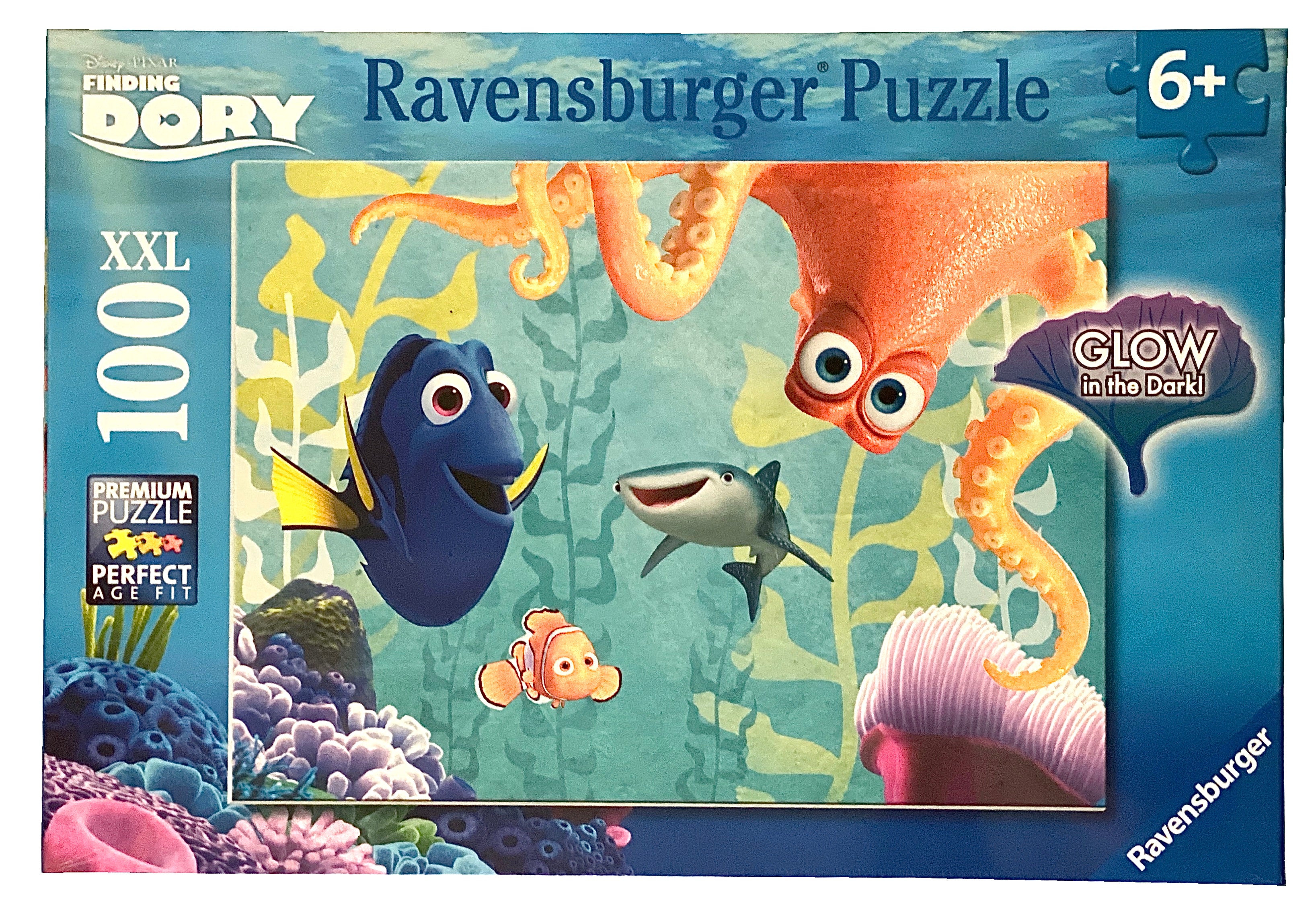 Disney Pixar Dory Glow In The Dark 100 Piece Puzzle    