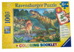 World Of Dinosaurs 100 Piece Puzzle and Coloring Booklet    