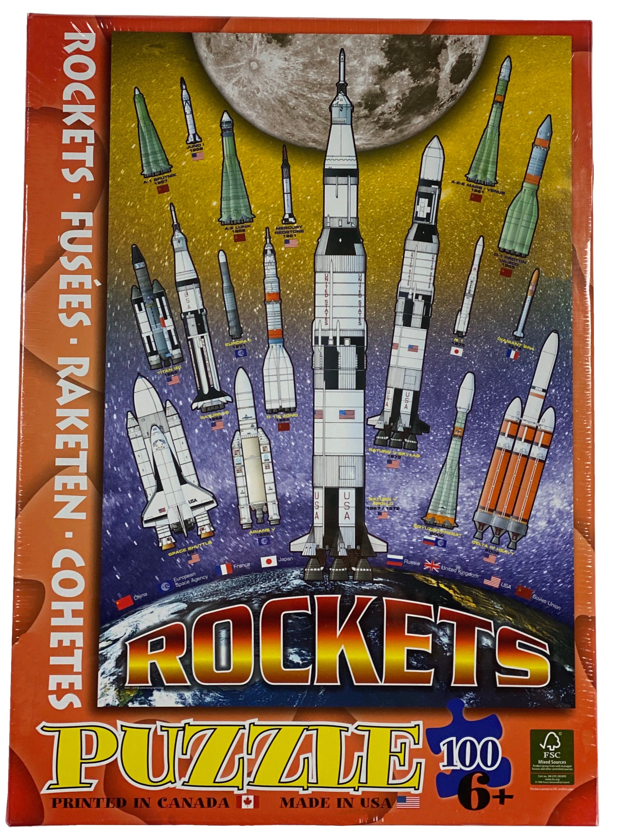 Rockets 100 Piece Puzzle    