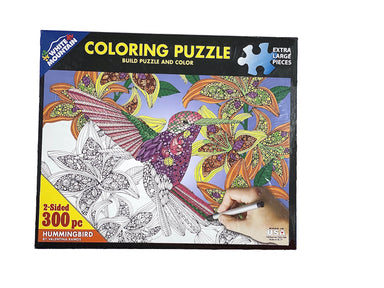 Hummingbird by Valentina Ramos 300 Piece Coloring Puzzle    