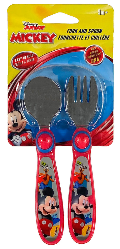 Disney Mickey Mouse Fork And Spoon    