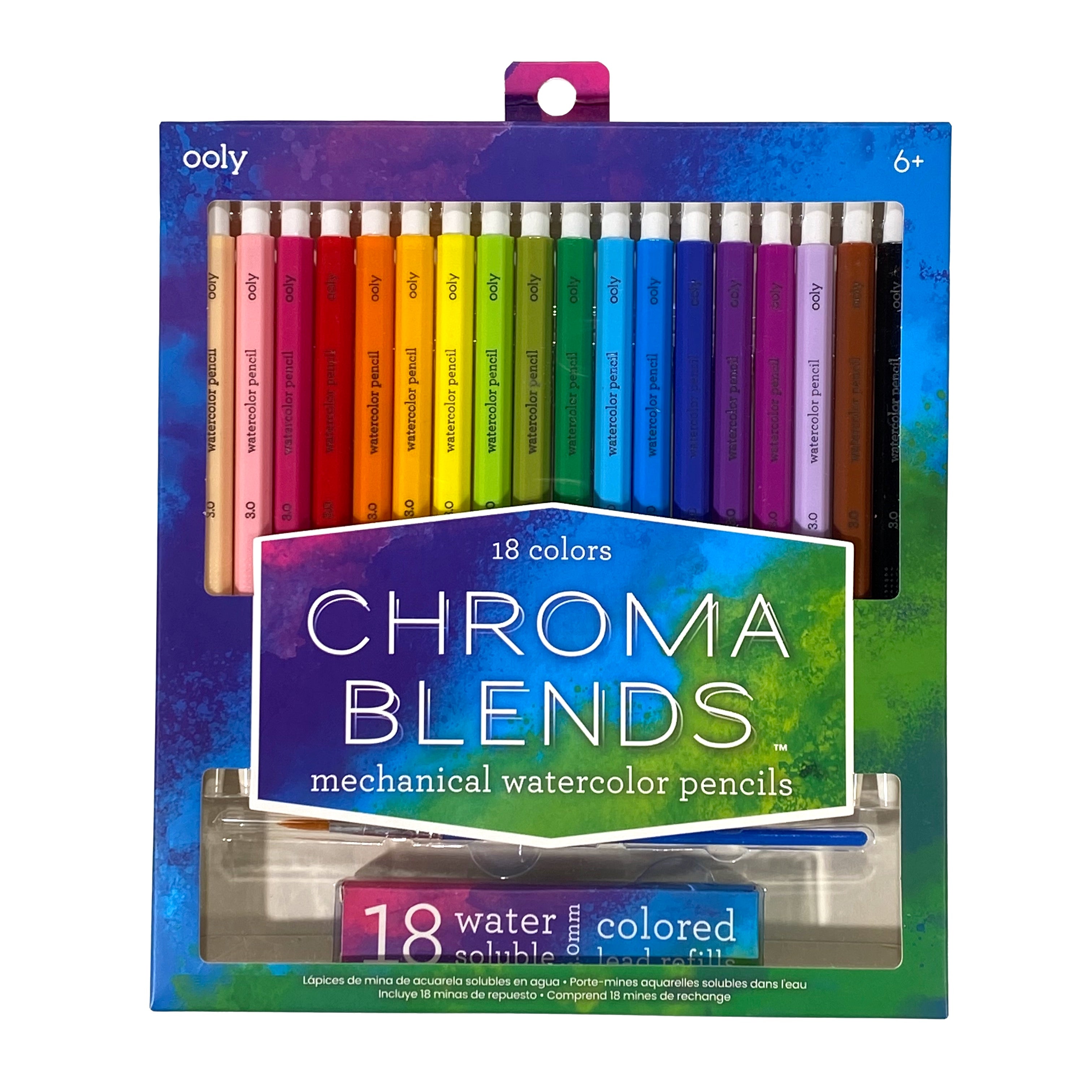 Ooly Chroma Blends Mechanical Watercolor Pencils (Set of 18)