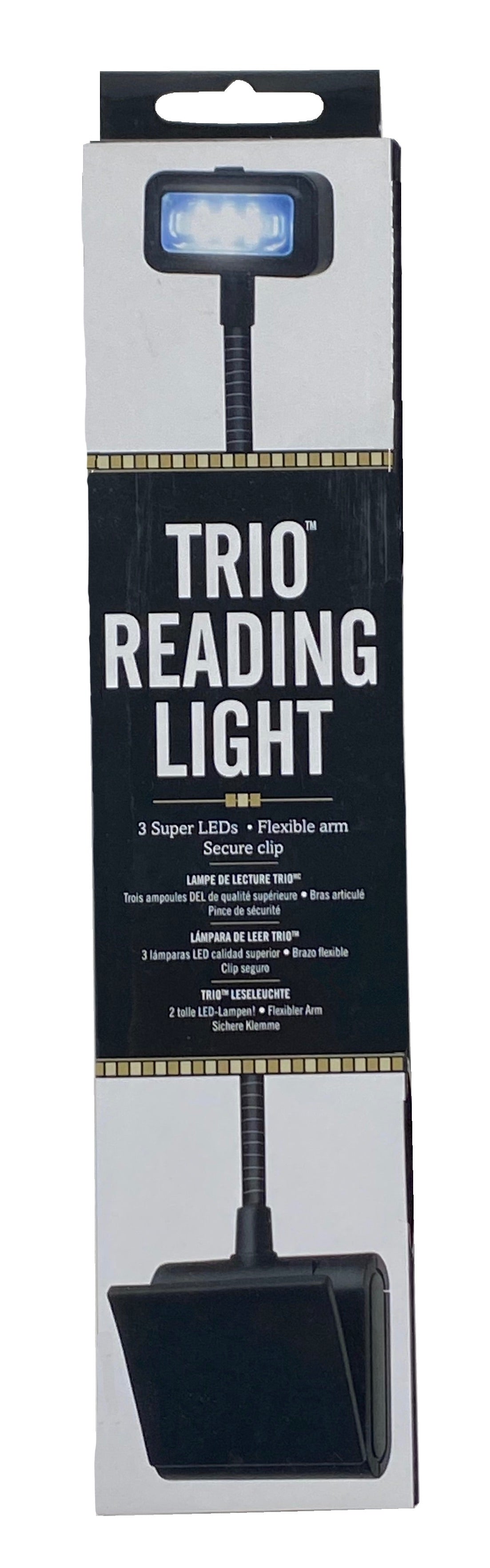 Trio 3LED Reading Light - Black    