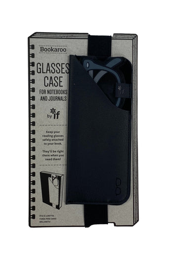 Bookaroo Glasses Case - Black - For Notebooks and Journals    