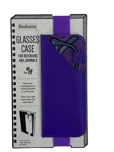 Bookaroo Glasses Case - Purple - For Notebooks and Journals    