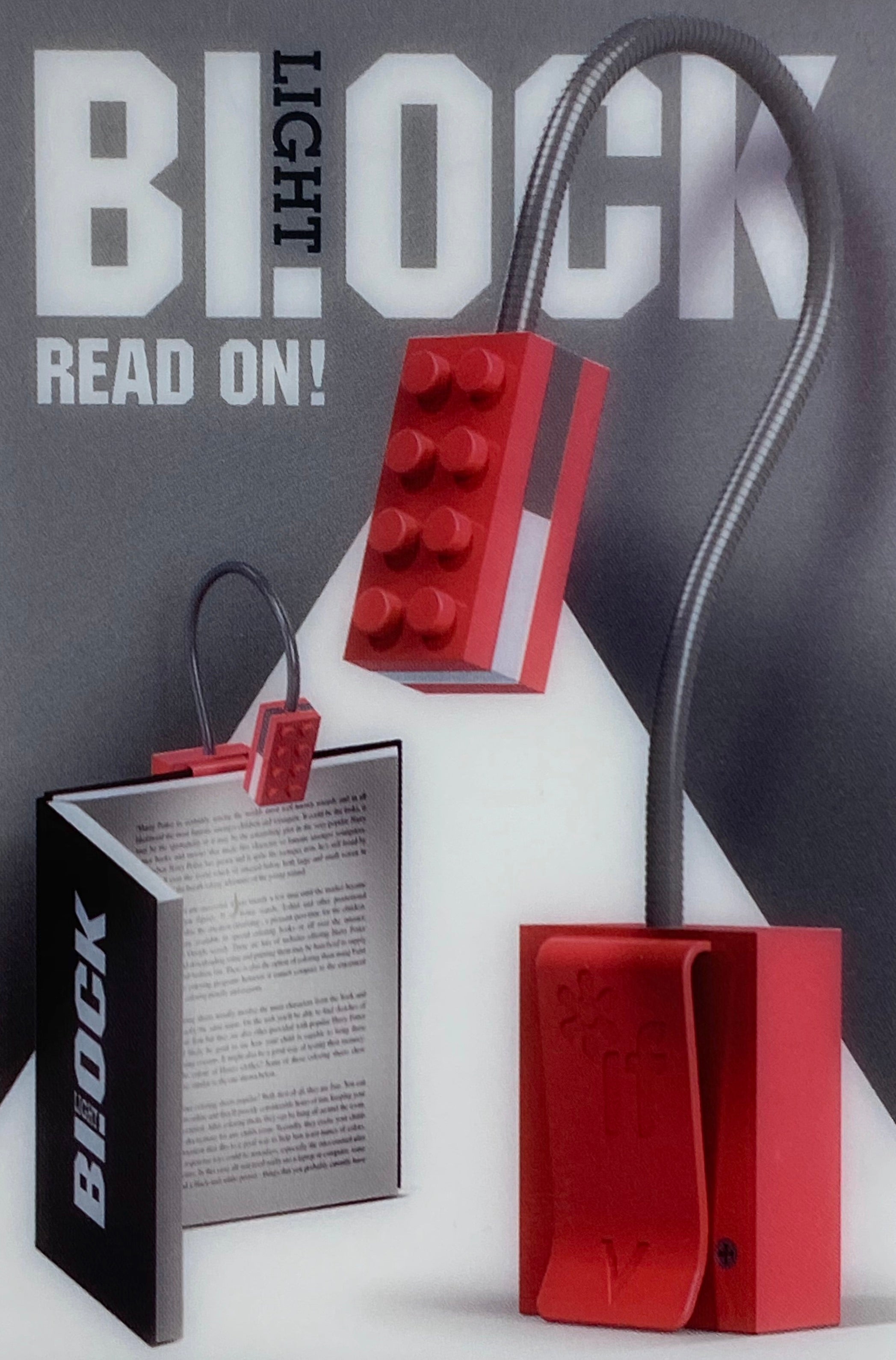 The Light Block Book Light - Neon Red    