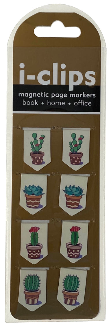 I-Clip Magnetic Page Marker - Succulents    