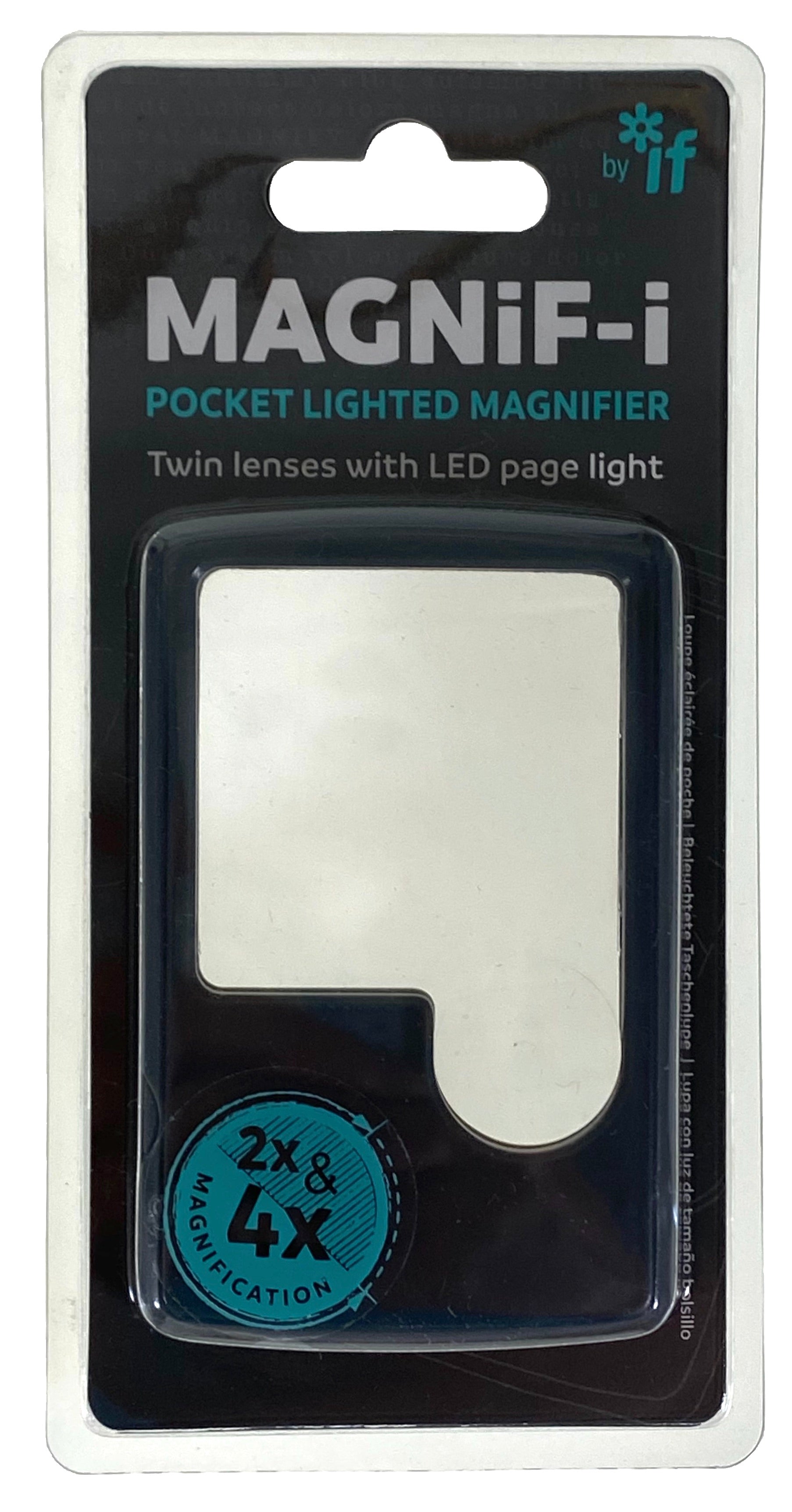 Magnif-i Pocket Lighted Magnifier - 2x and 4 Magnification    