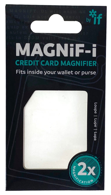 Magnif-i Credit Card Magnifier - 2X Magnification    