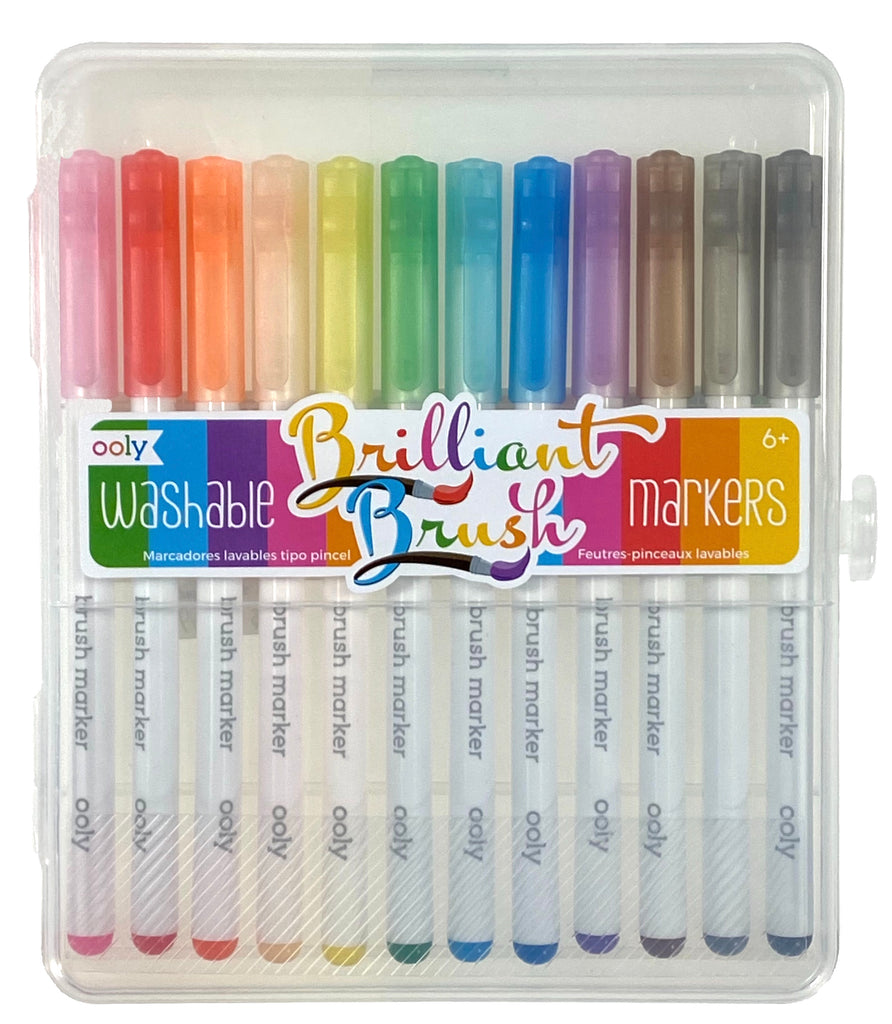 Ooly Brilliant Brush Markers Set of 24