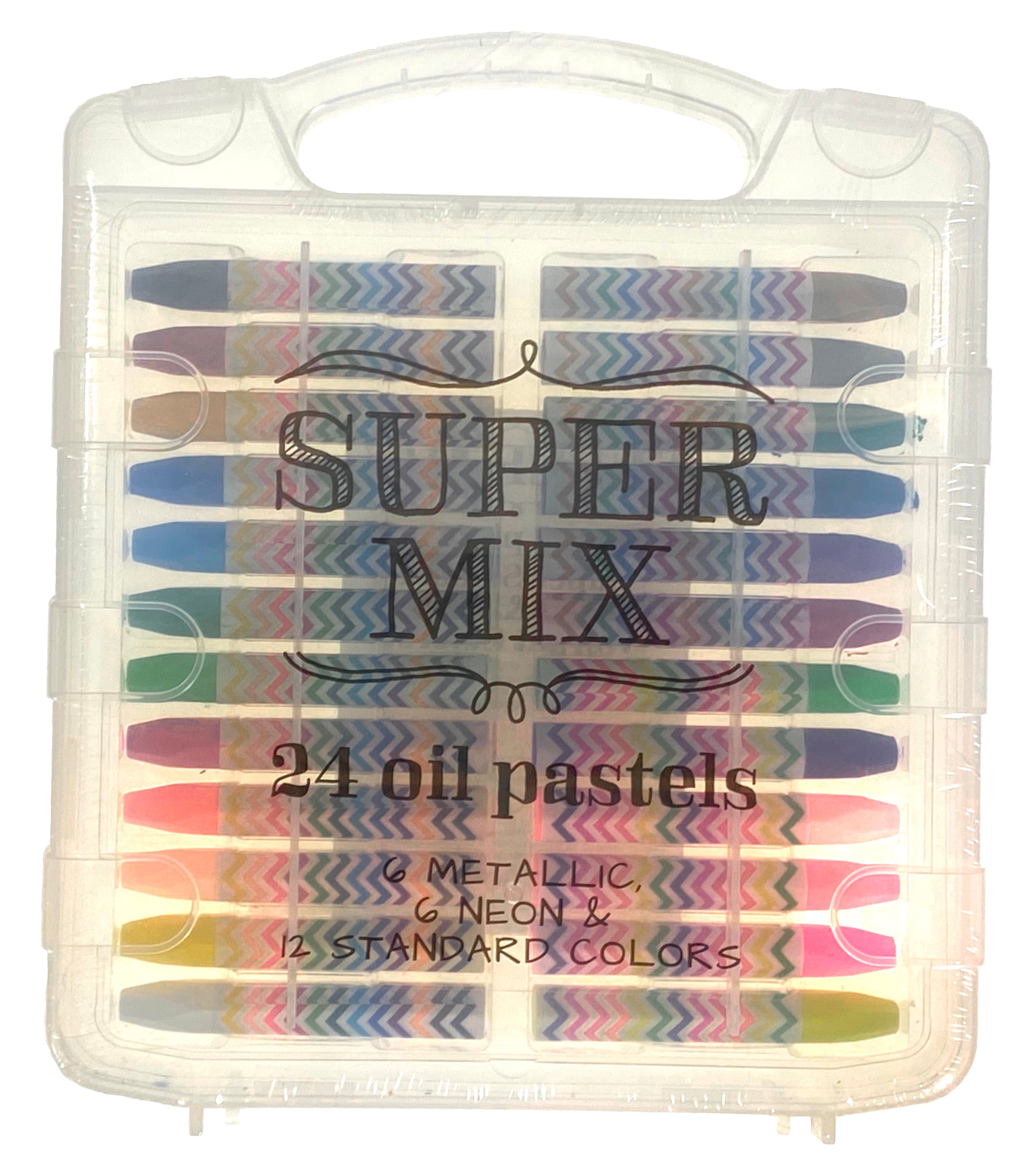Super Mix - 24 Oil Pastels    