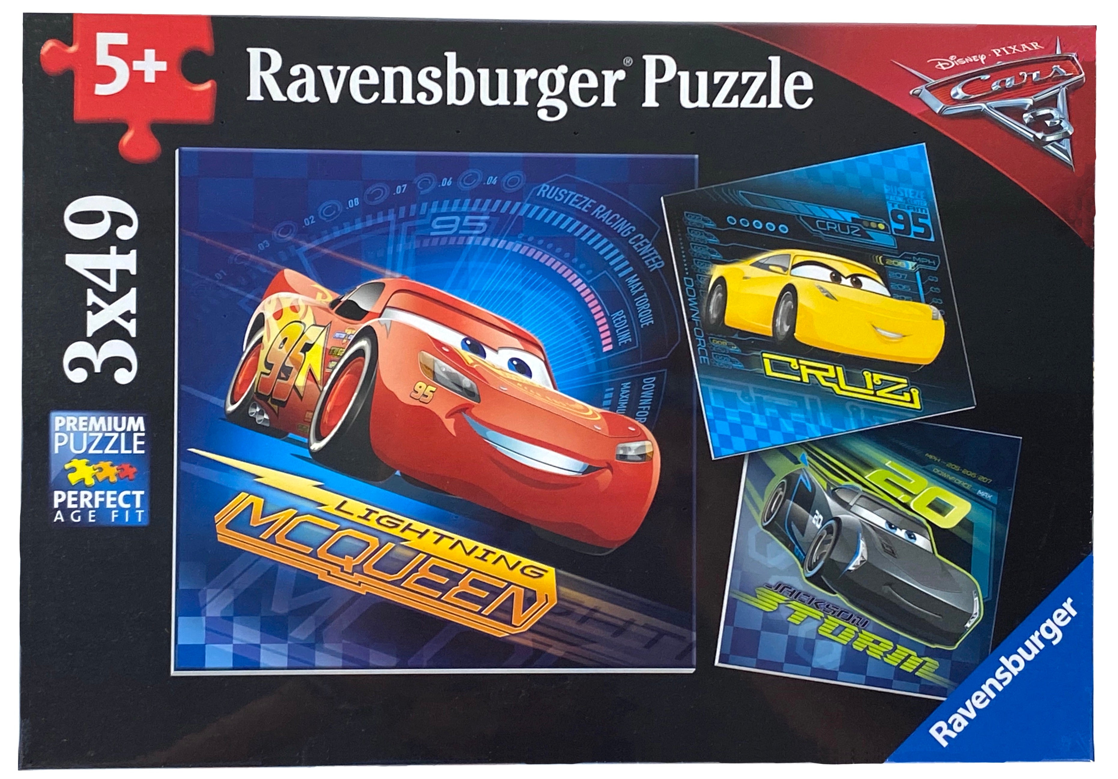 Cars 3 3X49 Piece Puzzles    