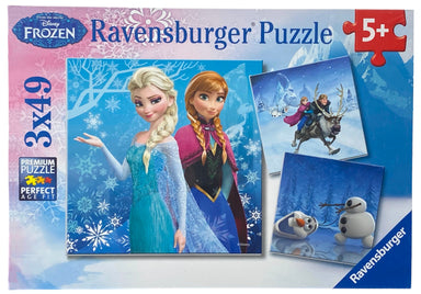 Disney Frozen Winter Adventures 3X49 Piece Puzzles    