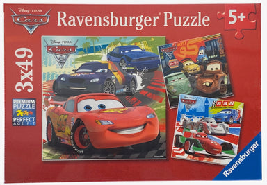 Cars World Wide Racing Fun 3X49 Piece Puzzles    