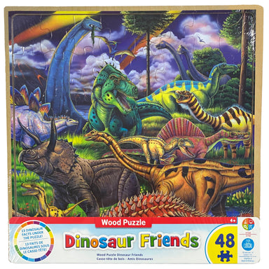 Dinosaur Friends 48 Piece Wood Tray Puzzle    