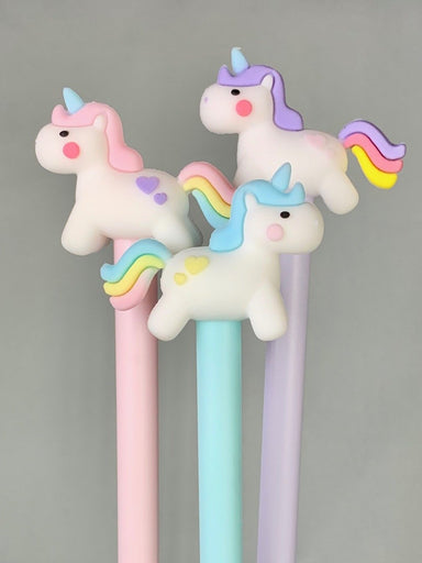 Unicorn Rainbow Tail Gel Pen - Pink, Purple or Blue    