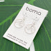 Boma Sterling Silver Earrings - Circle Wave    