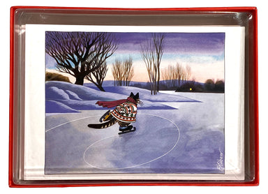 B. Kliban Cat Skating - Boxed Christmas Cards    