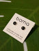 Boma Sterling Silver Post Earrings - Black Onyx Circle    