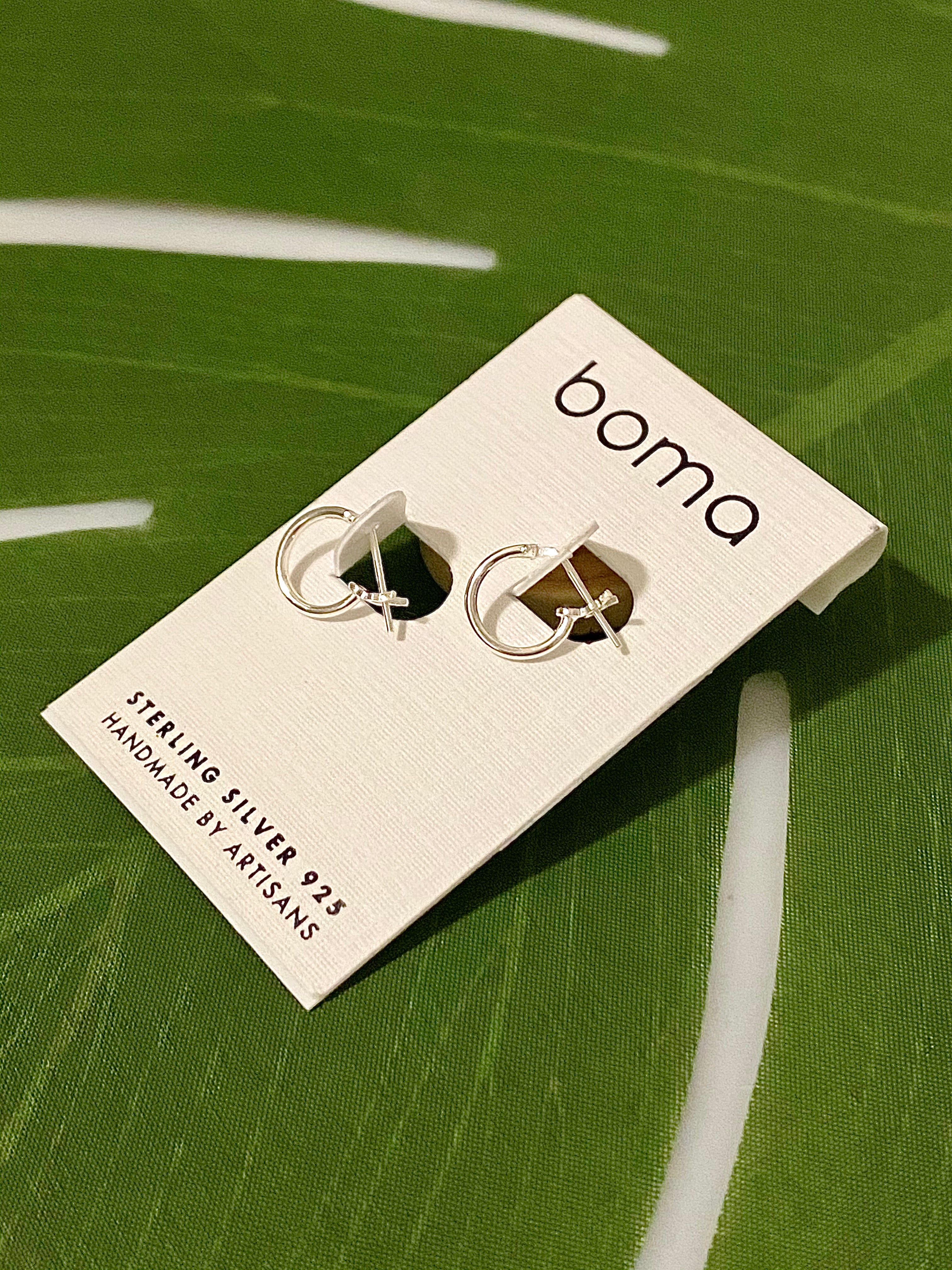Boma Sterling Silver Earrings - Tiny Hoops .4"    