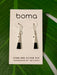 Boma Sterling Silver Earrings - Black Onyx Severe Triangle    