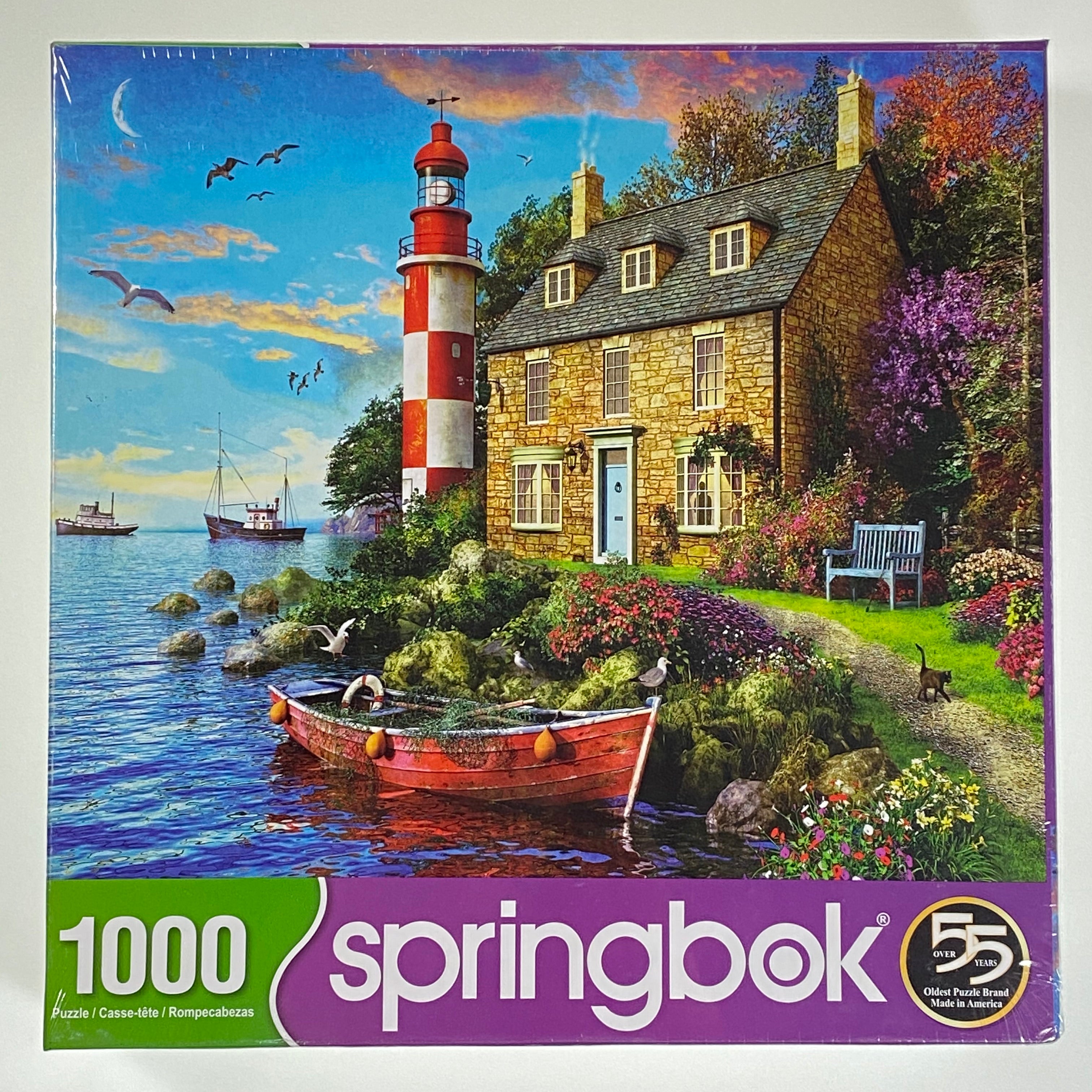 The Cottage Lighthouse 1000 Piece Puzzle    