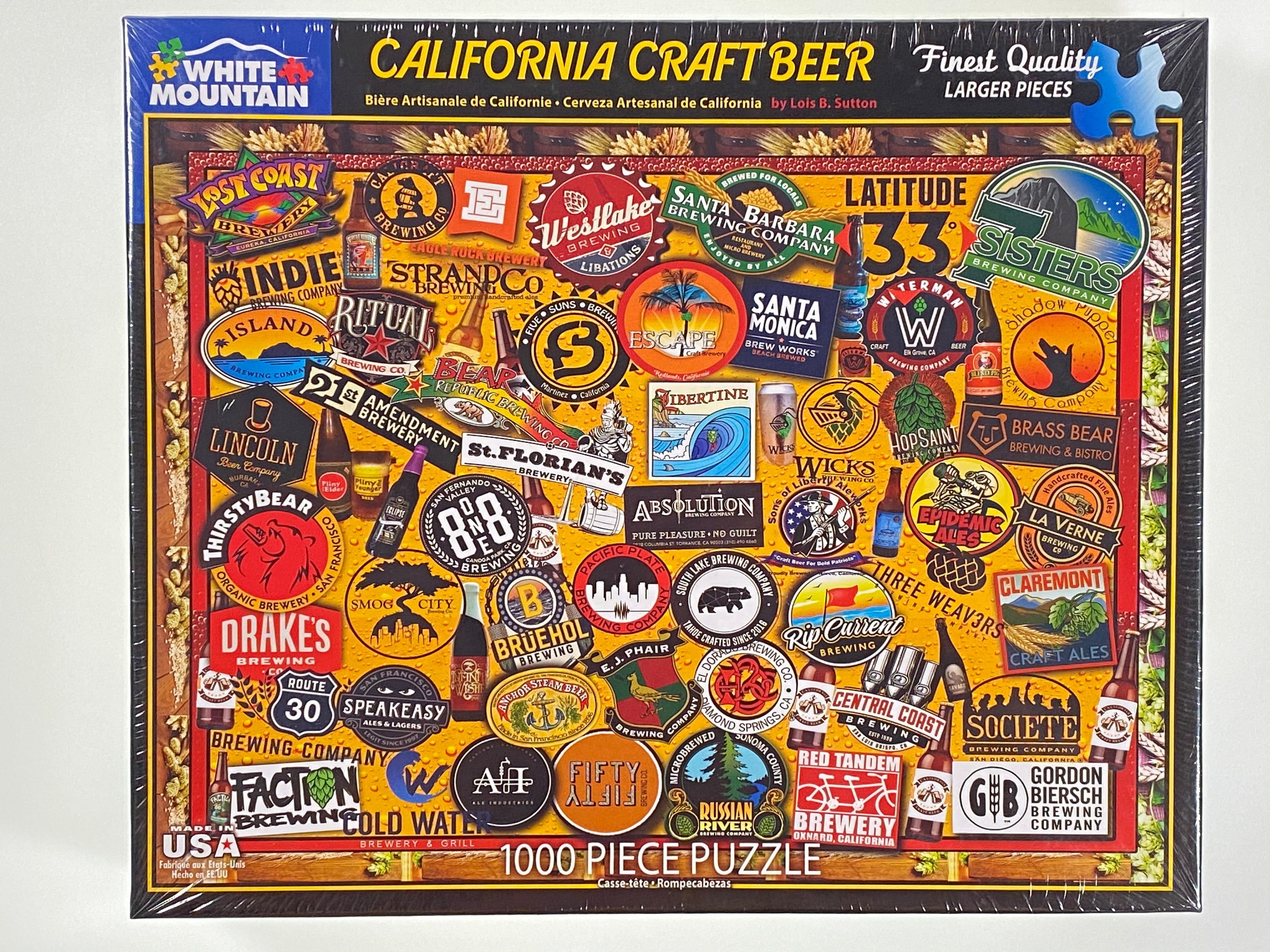 California Craft Beer 1000 piece puzzle    