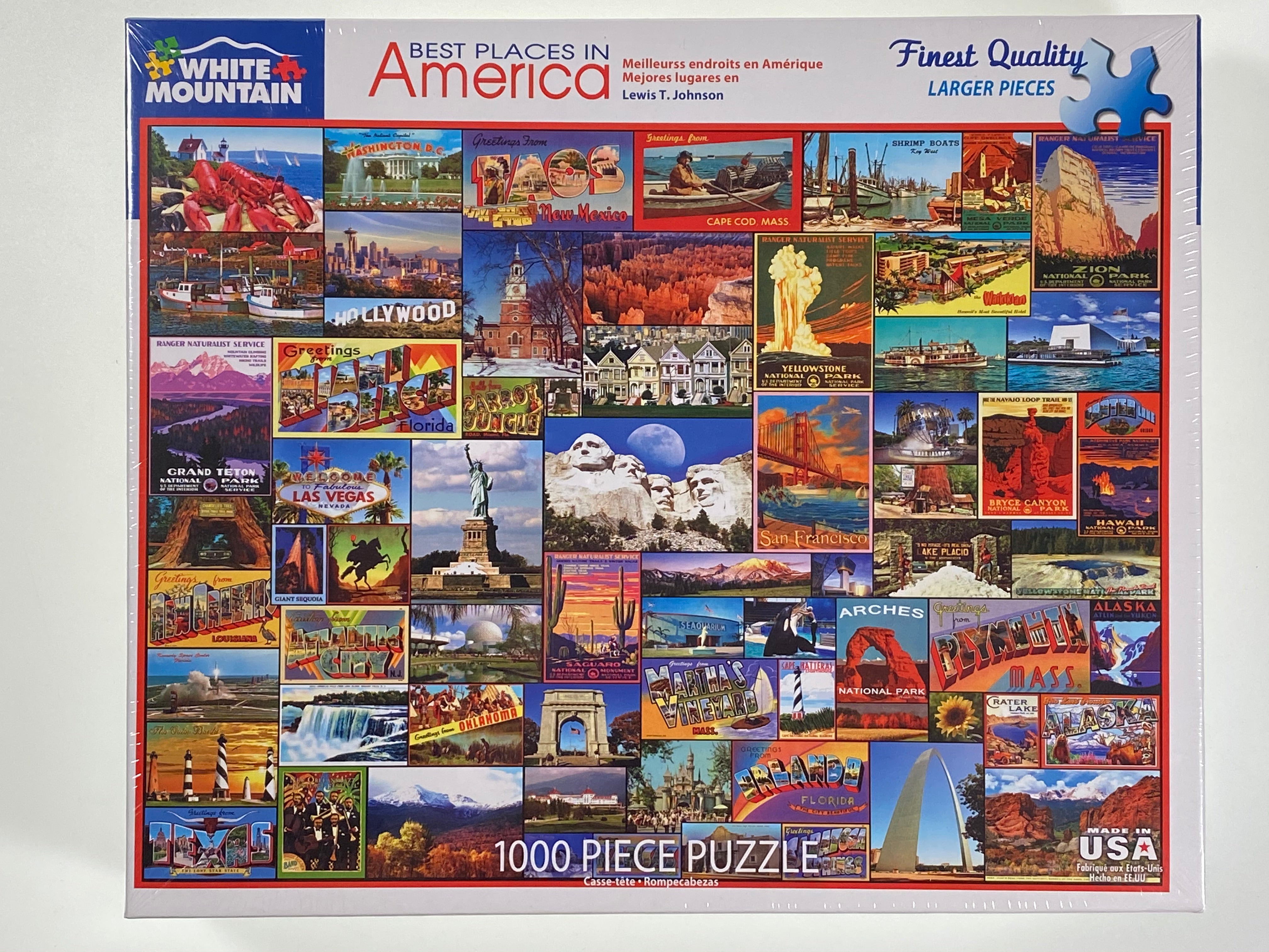 Best Places in America 1000 piece puzzle    