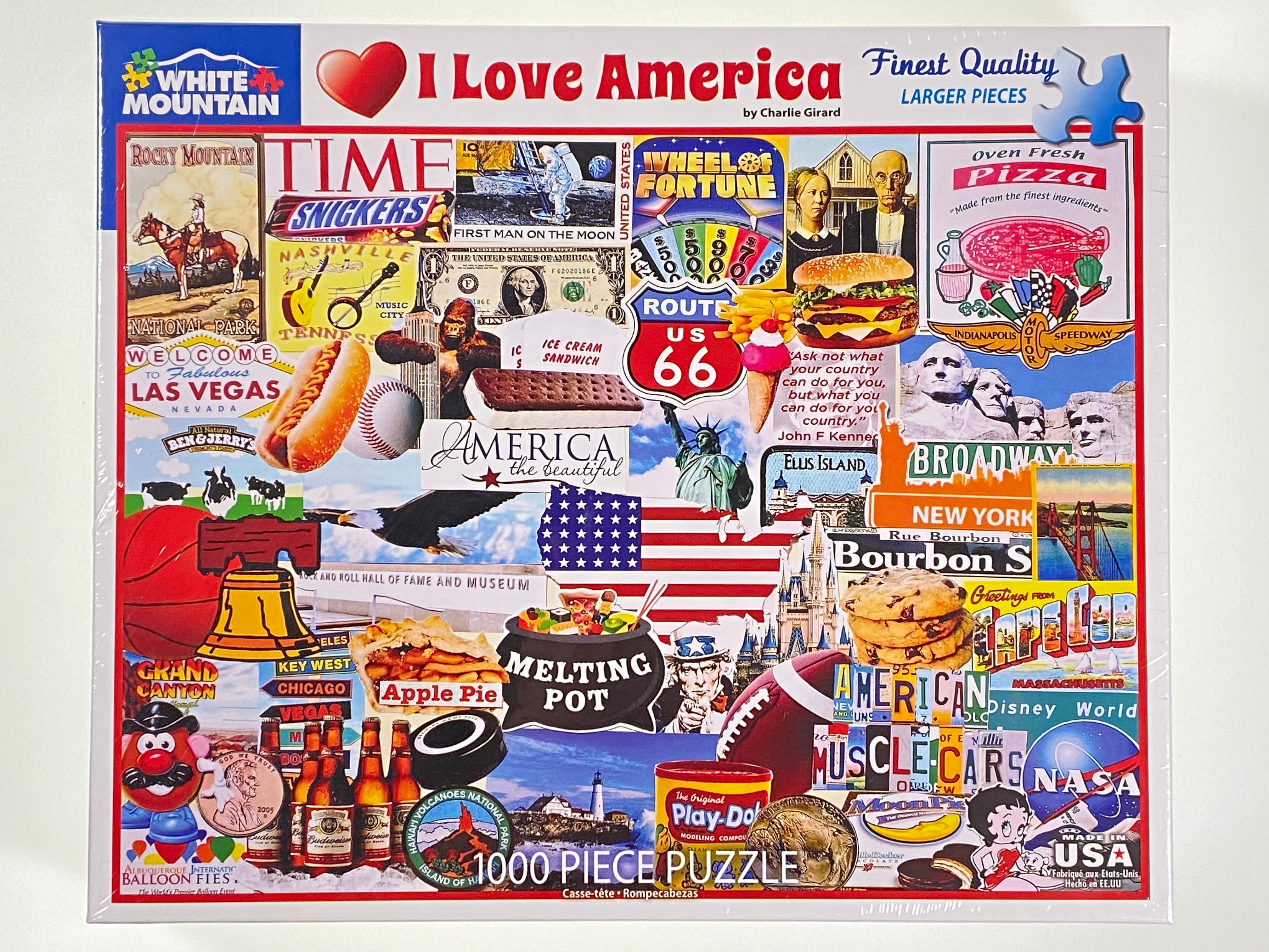 I Love America 1000 piece puzzle    