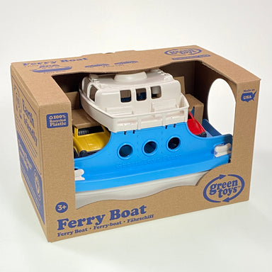 Green Toys Ferry Boat with Cars - Blue and White    