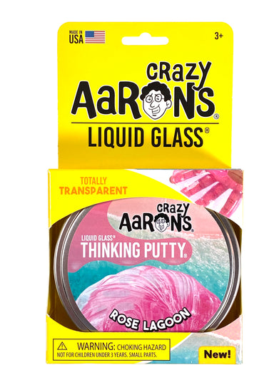 Crazy Aaron's Rose Lagoon - Liquid Glass Thinking Putty    