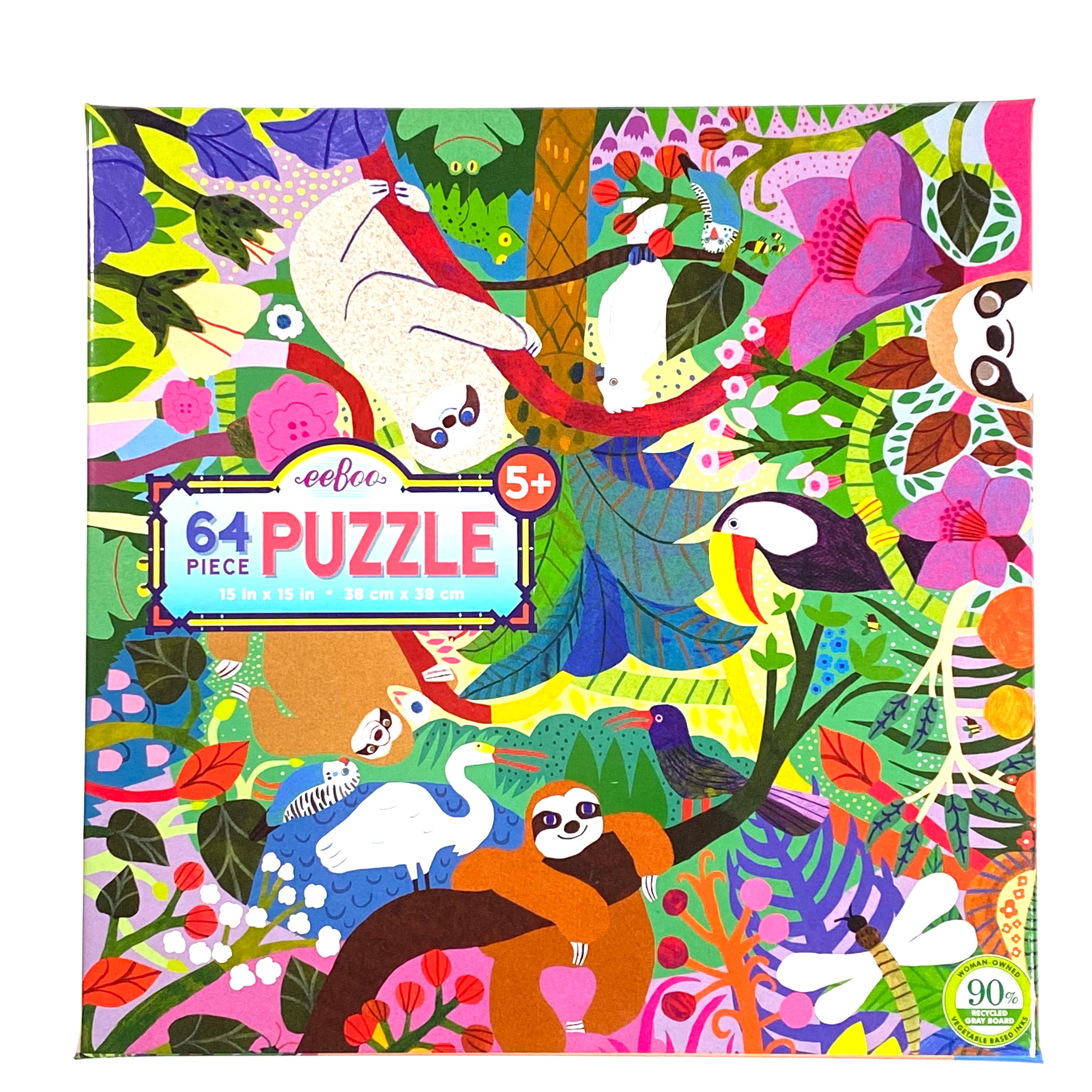 Sloths at Play 64 piece puzzle    