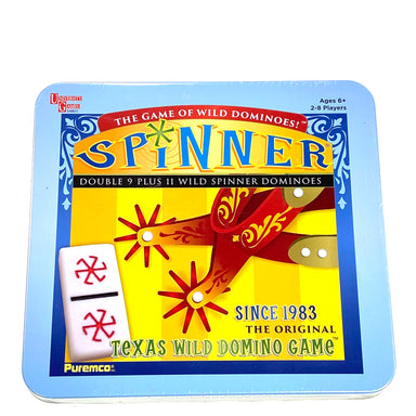 Spinner Double 9 Dominoes With Wild Tiles In Collectable Tin    