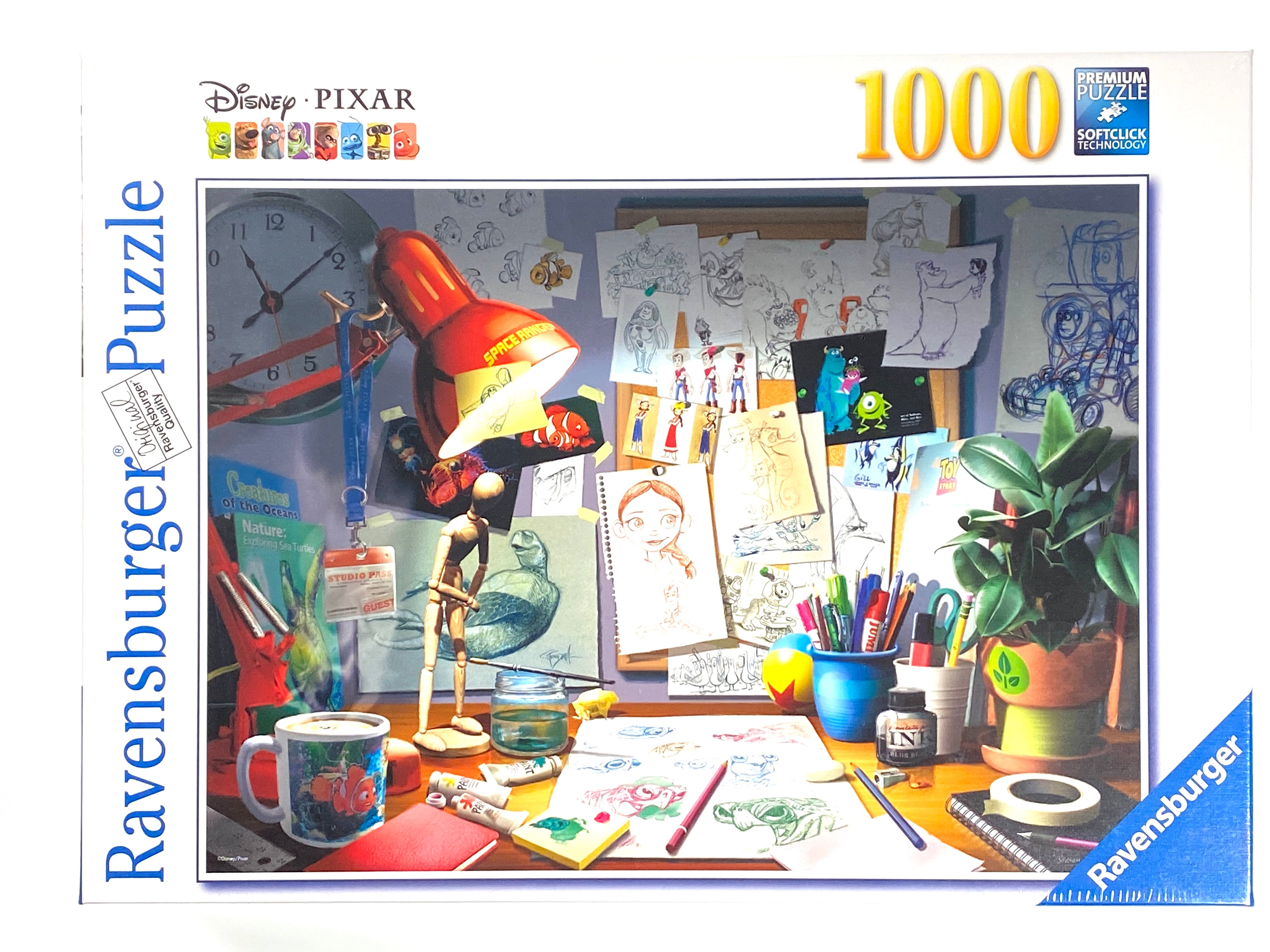 Disney-Pixar The Artist's Desk 1000 piece puzzle    