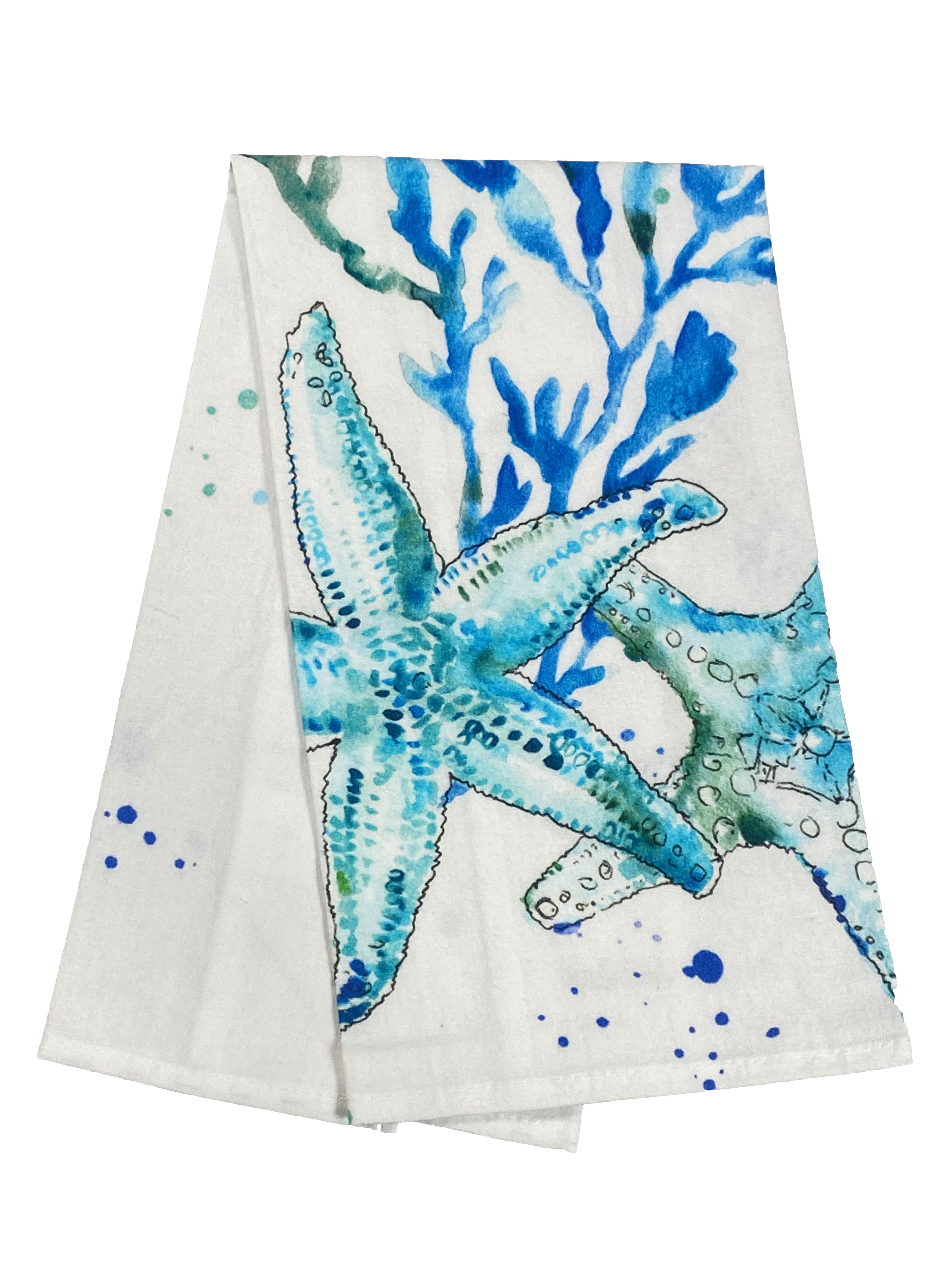 Starfish - Printed Flour Sack Kitchen Towel    