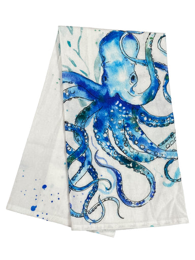 Octopus - Printed Flour Sack Kitchen Towel    