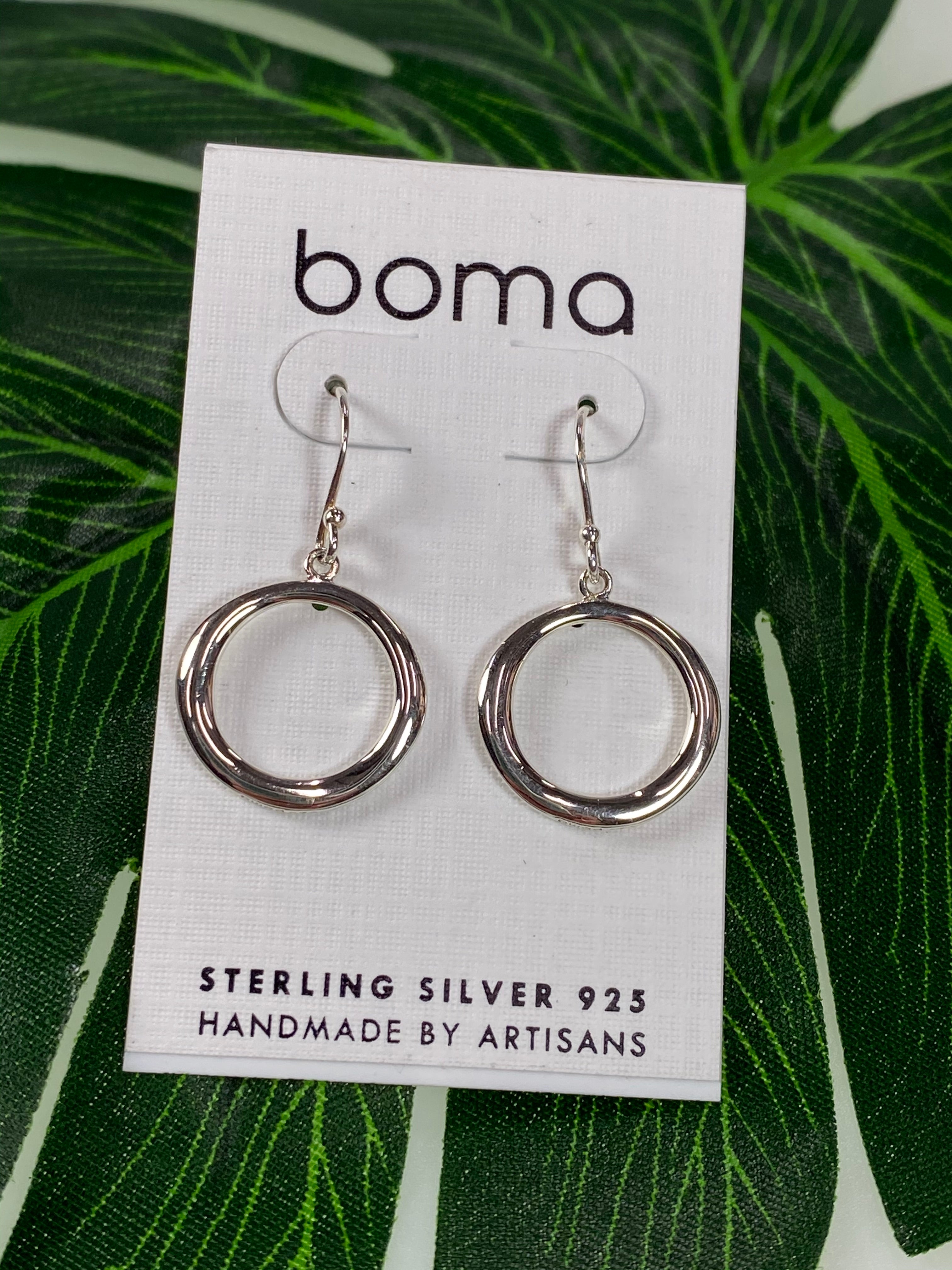 Boma Sterling Silver Earring Simple Circle    