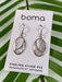 Boma Sterling Silver Earring Mother Of Pearl Mosaic Oval    